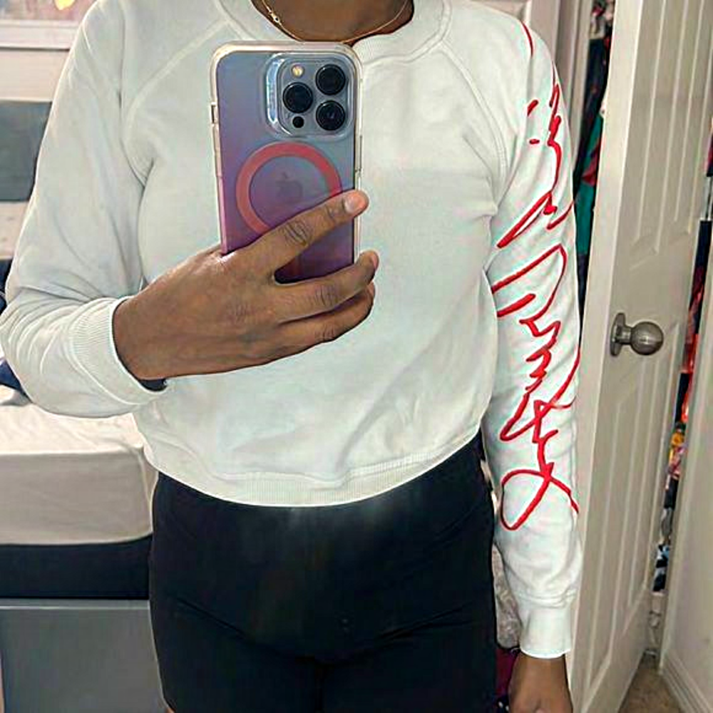 Redone x Cindy Crawford‎ cropped sweatshirt size small